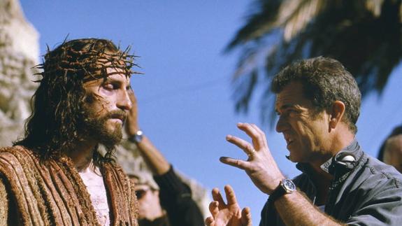 Mel Gibson durante el rodaje de 'La pasión de Cristo'