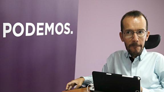 El secretario de Organización de Podemos, Pablo Echenique. 