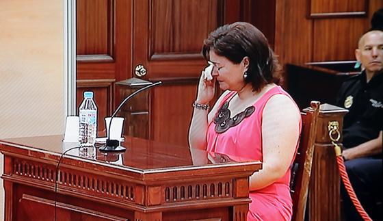 Ruth Ortiz, durante el juicio contra su exmarido en 2013. 