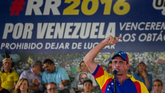 Henrique Capriles, líder opositor venezolano.