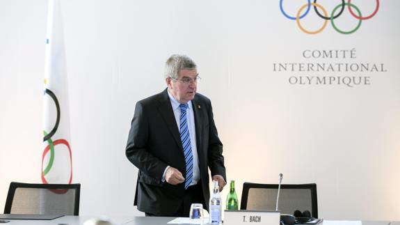 Thomas Bach, presidente del COI. 