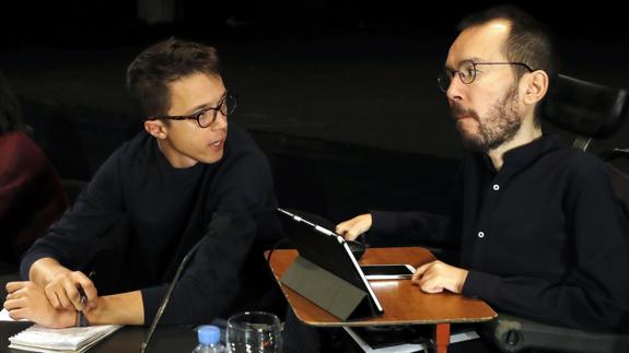 Pablo Echenique e Íñigo Errejón.