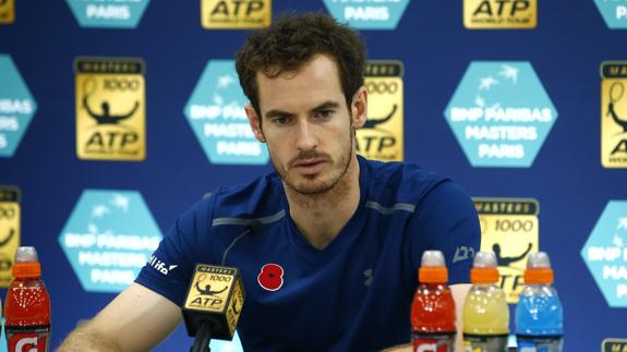 Murray, en rueda de prensa. 