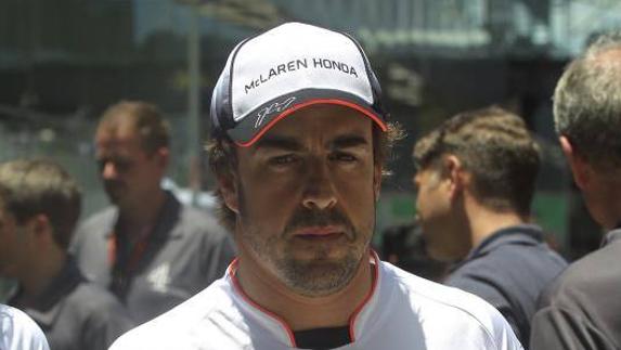 Fernando Alonso, en el circuito de Interlagos. 