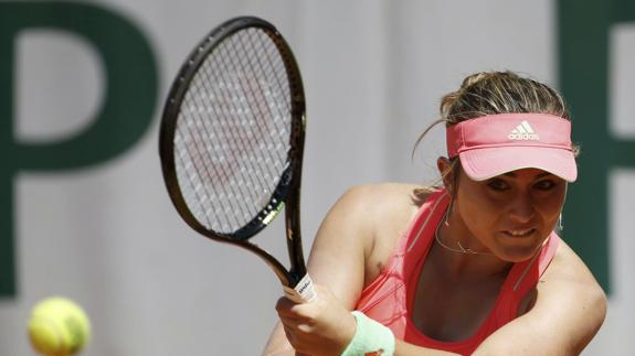 Paula Badosa, durante un partido. 