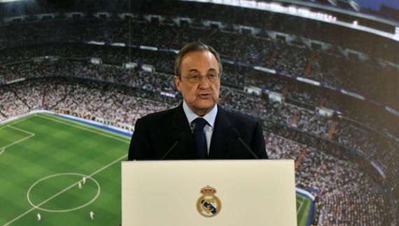 Florentino Pérez, presidente del Real Madrid. 