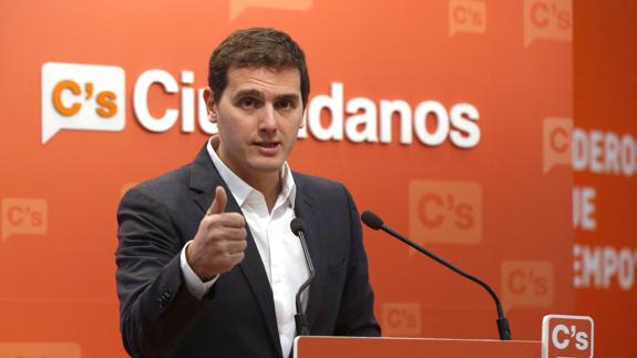 El líder de Ciudadanos, Albert Rivera. 