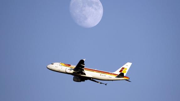 Un avión de Iberia.