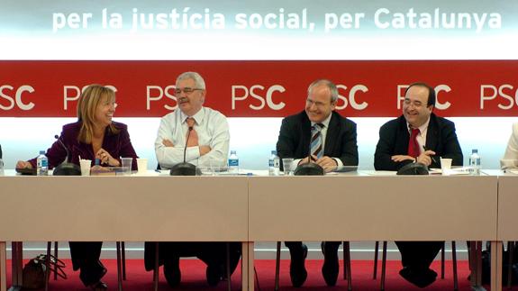 Reunión de los principales dirigentes del PSC.