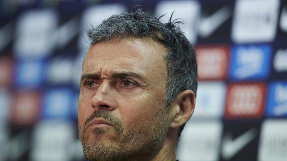 Luis Enrique, técnico del Barcelona. 