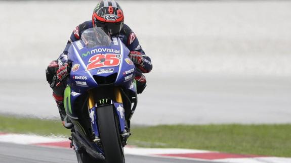 Maverick Viñales, en el circuito de Sepang. 