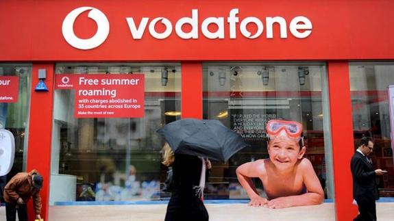 Imagen de una tienda de Vodafone.