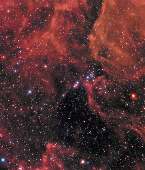 Imagen de la supernova SN 1987A captada por la NASA. 