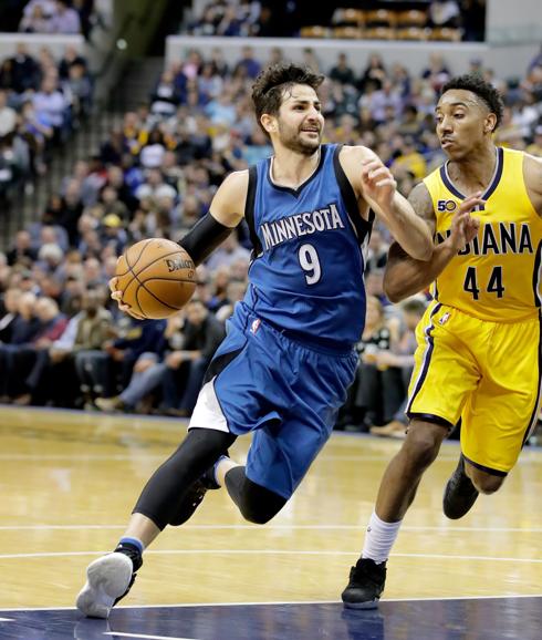 Ricky Rubio, durante el partido. 