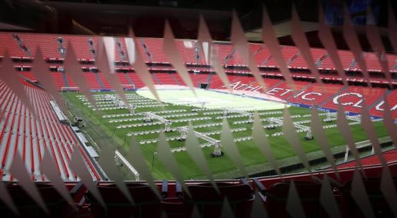 El estadio de San Mamés. 