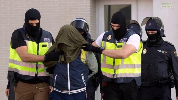 Imagen del detenido en Ceuta. 