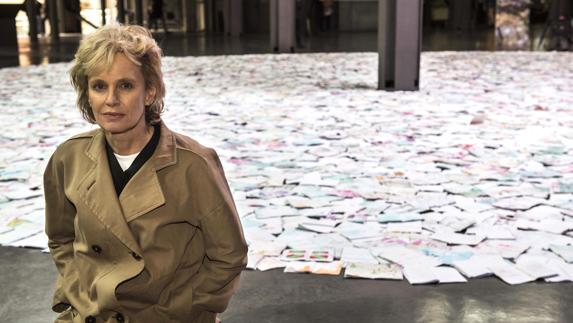 Siri Hustvedt, en la presentación de su libro en Bilbao. 