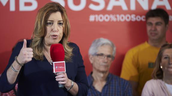 La presidenta de la Junta de Andalucía, Susana Díaz.