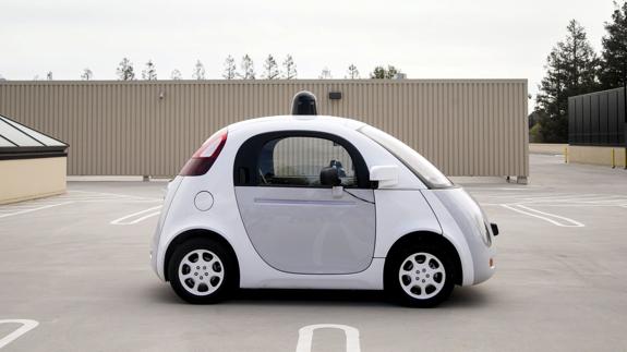 Uno de los prototipos de coche autónomo de Google.