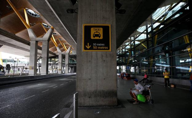 Manifestación de taxistas.