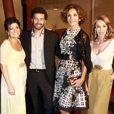 Ángela Pla, Mario Sierra, Naty Abascal y Rocío Bacharach. :: Juan j. monzó