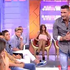 Imagen de la disputa entre Ángel y Lola en plató.