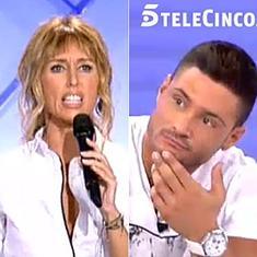 Emma y Ángel protagonizan una tensa discusión en 'Mujeres y Hombres y Viceversa'.