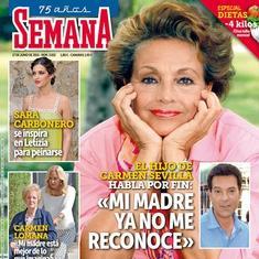 El hijo de Carmen Sevilla: «Mi madre ya no me reconoce»