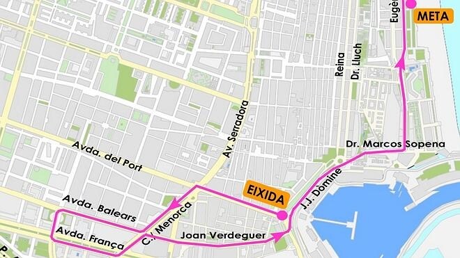 Recorrido de la Carrera de la Mujer de Valencia 2016. Horario de salida y calles cortadas