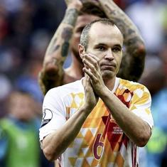 Andrés Iniesta durante uno de los encuentros de la Eurocopa 2016.