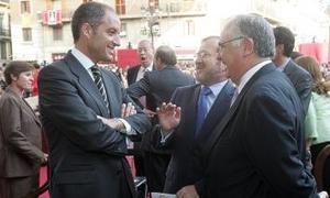 Francisco Camps, Alejandro Font de Mora y Juan Cotino. / Damián Torres.