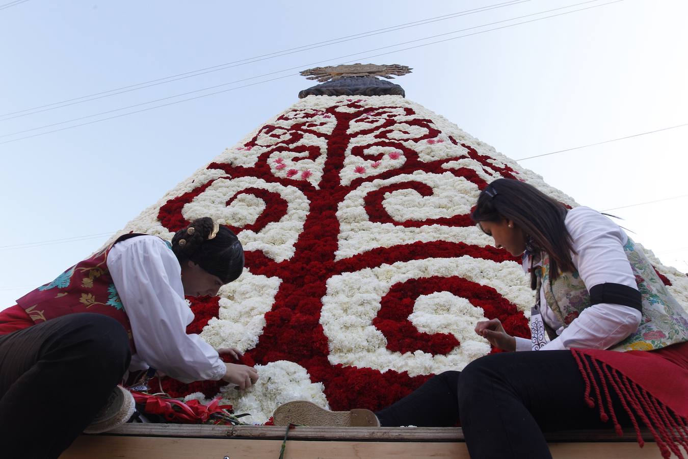 Ofrenda Fallas 2014: El manto se completa