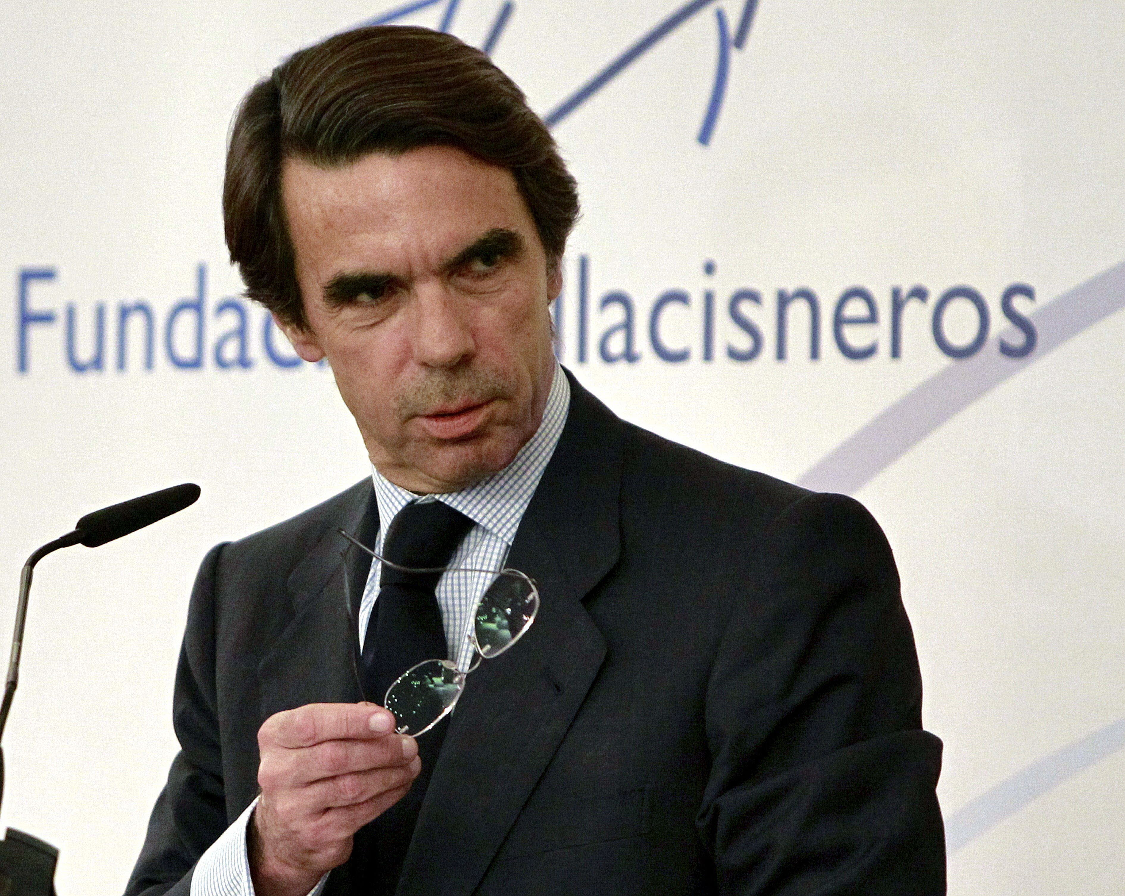 Aznar en una intervención pública.