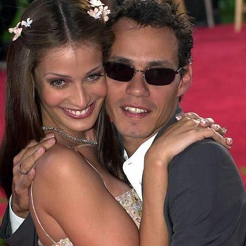 El cantante Marc Anthony y su ex mujer, Dayanara Torres.