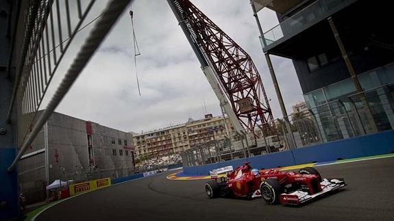 Fernando Alonso, durante las carreras de 2011.