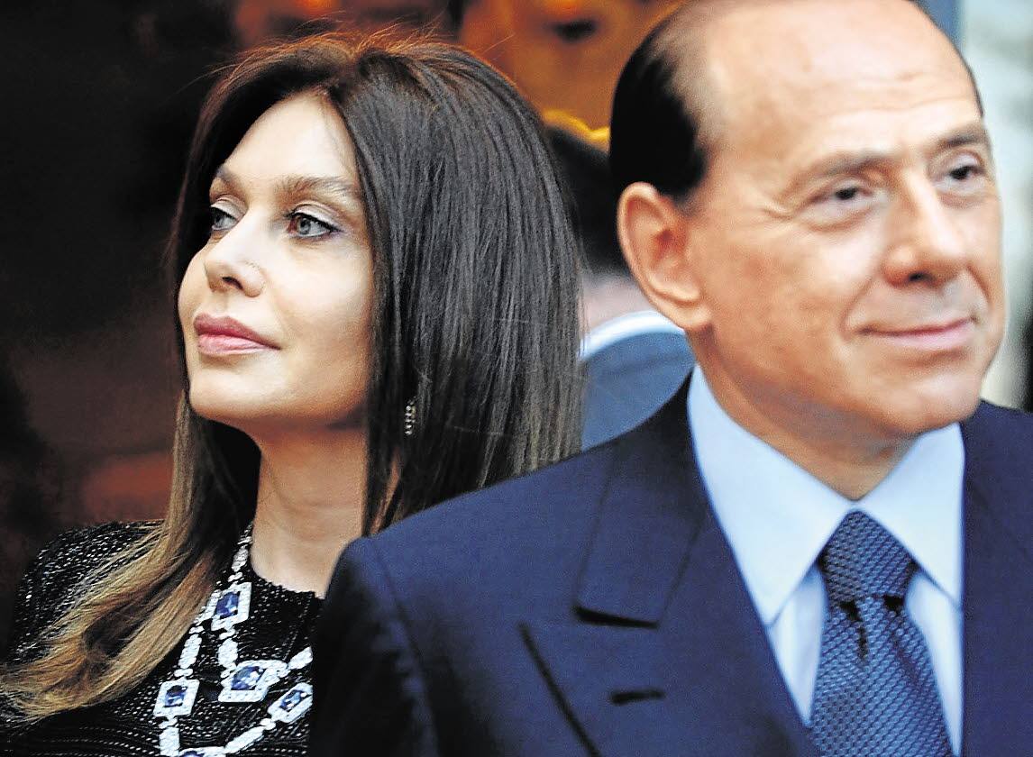 Verónica Lario y Silvio Berlusconi en una foto de archivo cuando aún estaban casados. 