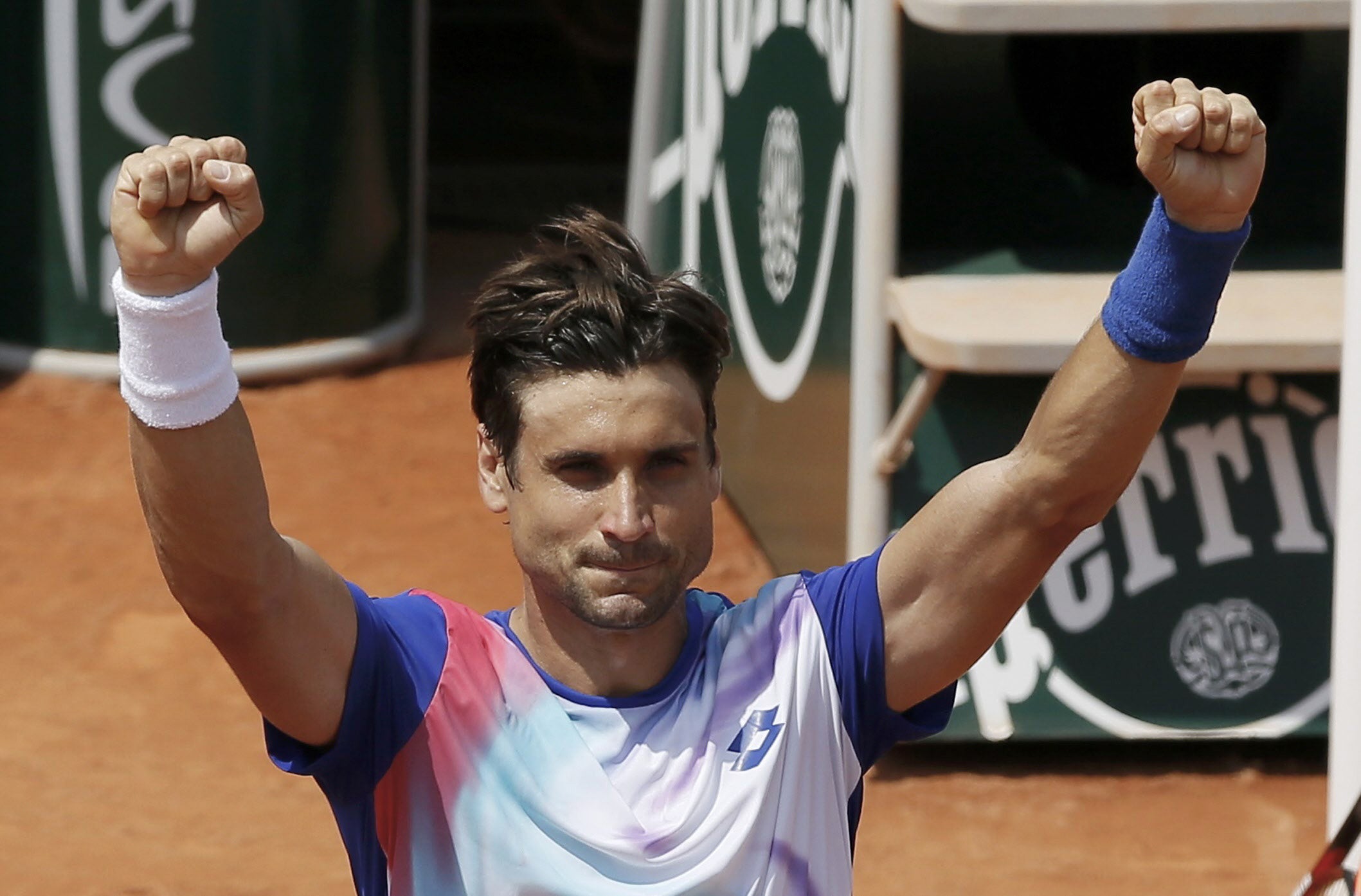 David Ferrer, tras vencer a Seppi. 