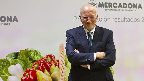 El presidente de Mercadona, Juan Roig, durante un acto.