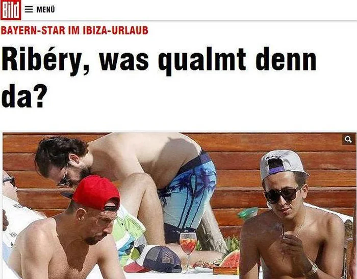 Ribéry se fuma un porro en Ibiza, según 'Bild'