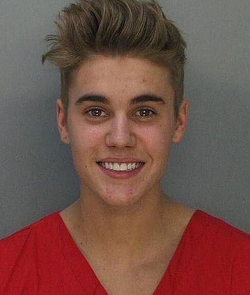 Justin Bieber, en una imagen de archivo de su detención en Miami.