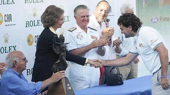 Doña Sofía, en la entrega de premios del Trofeo SM La Reina de 2009.