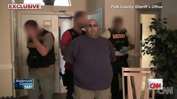 Uno de los acusados, en el reportaje de la cadena americana CNN.