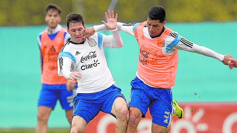 Enzo Pérez, con Argentina. 