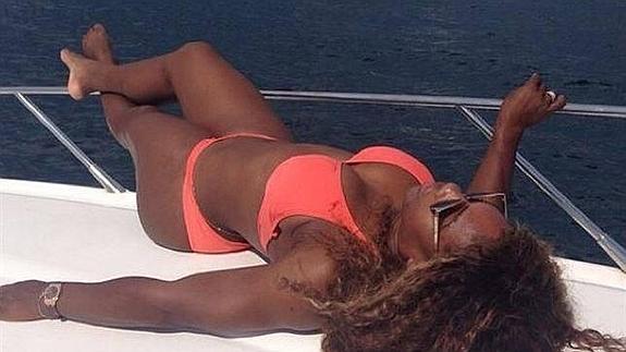 Serena Williams se relaja en Croacia.
