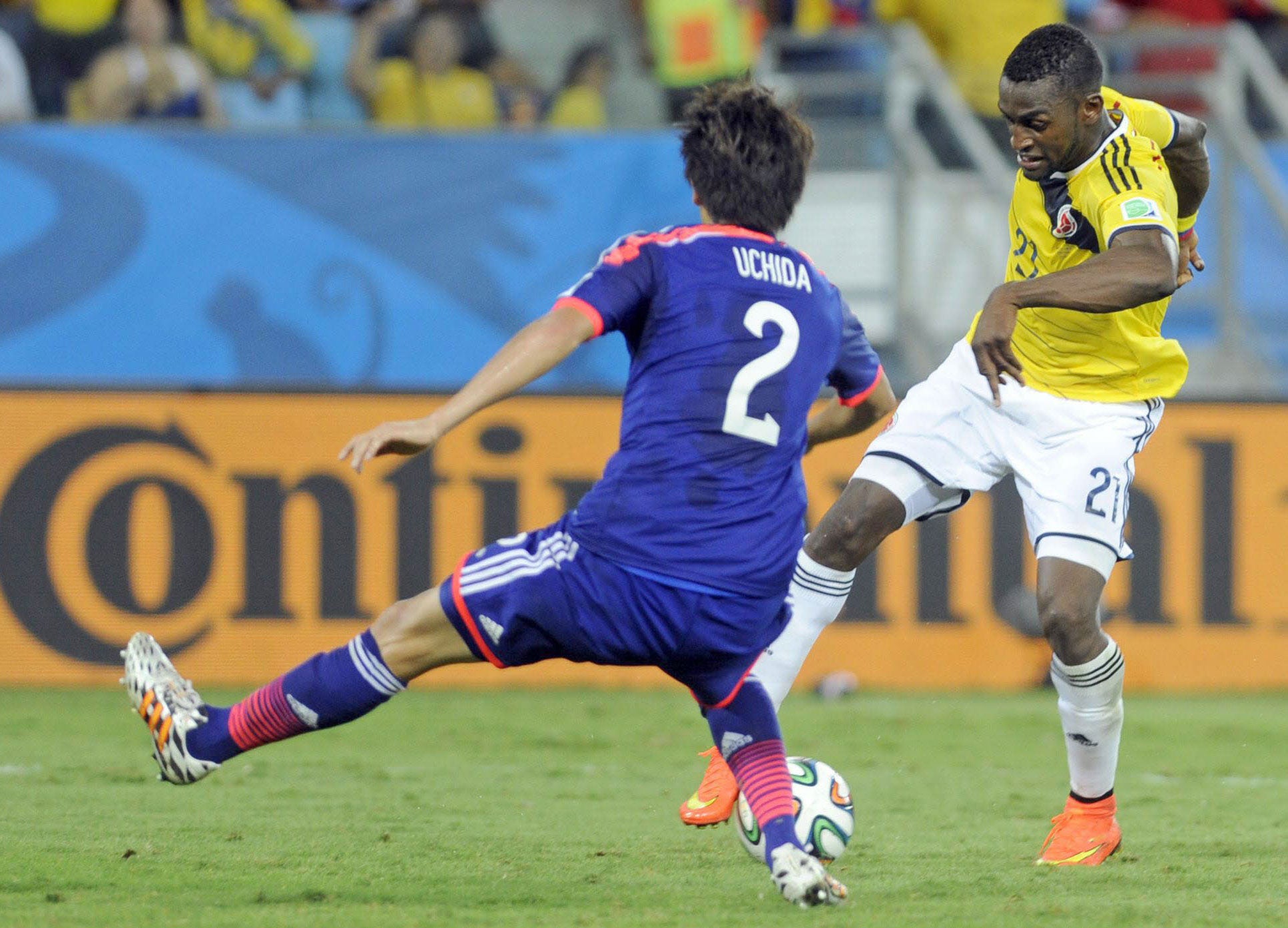 Jackson Martínez en un partido con su selección. 