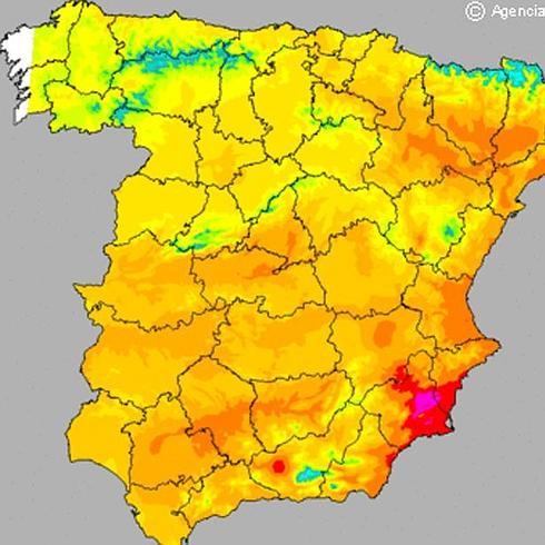 Riesgo máximo de incendios en Valencia y el norte de Alicante