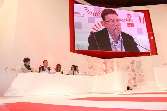 Ximo Puig, en el pasado congreso del PSOE. :: lp