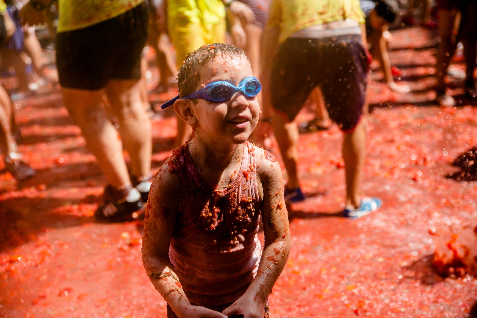 La Tomatina infantil abre la cuenta atrás para la gran batalla internacional