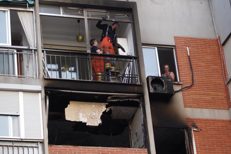 Vivienda incendiada, esta tarde