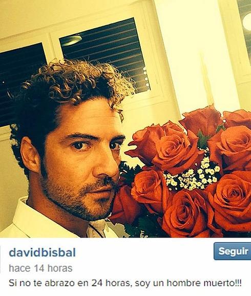 La romántica declaración Bisbal a su novia: «Si no te abrazo en 24 horas, soy hombre muerto!»